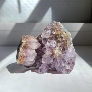Large smokey quartz and amethyst chunk